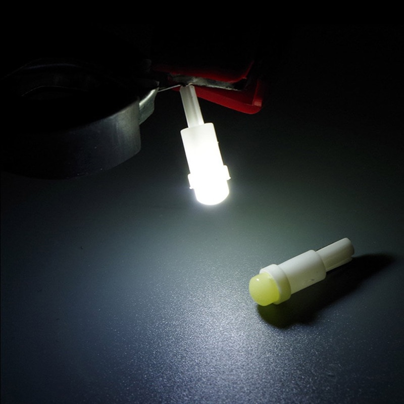 Éclairage LED de tableau de bord pour voiture, 12V 0.5W T5 W2W, B8.5D, 20 couleurs, luminaire pour tableau de bord automatique, blanc/bleu/rouge,