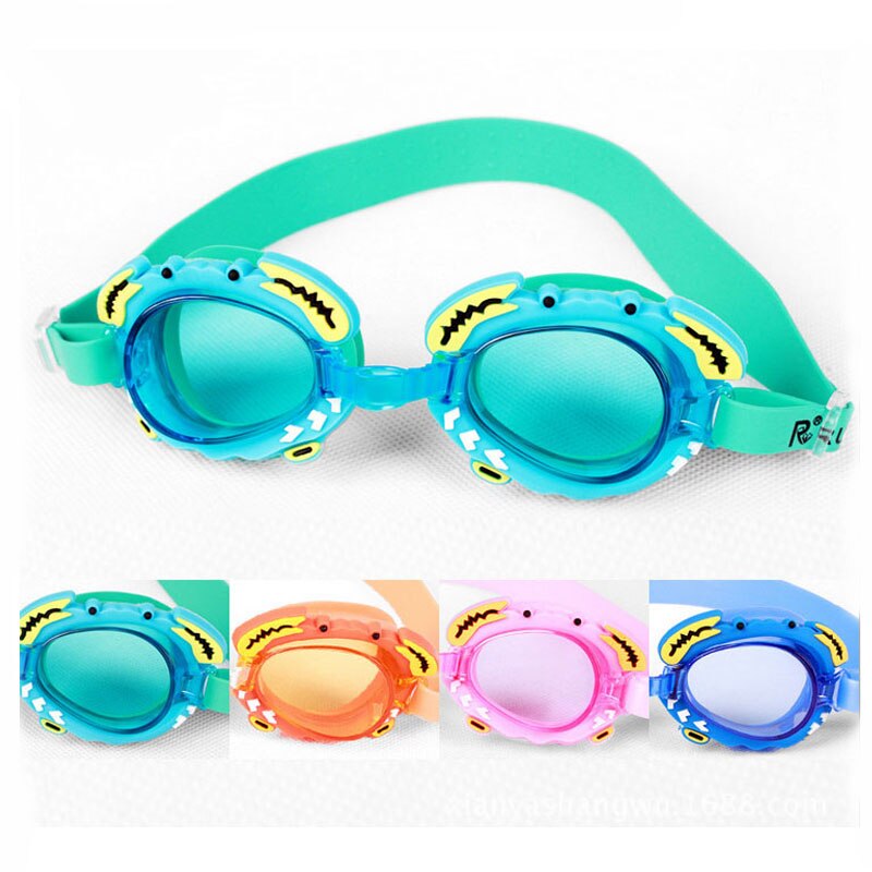 Gafas de natación profesionales para niños, lentes de dibujos animados, Delfín, antivaho, impermeables, para natación