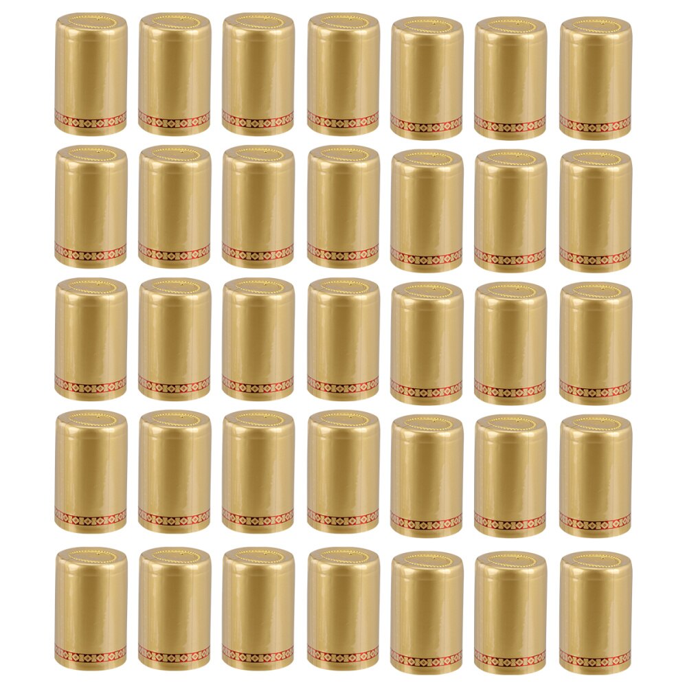 100Pcs Fles Krimpen Capsule Krimpkous Capsules Krimpkous Cap: Golden