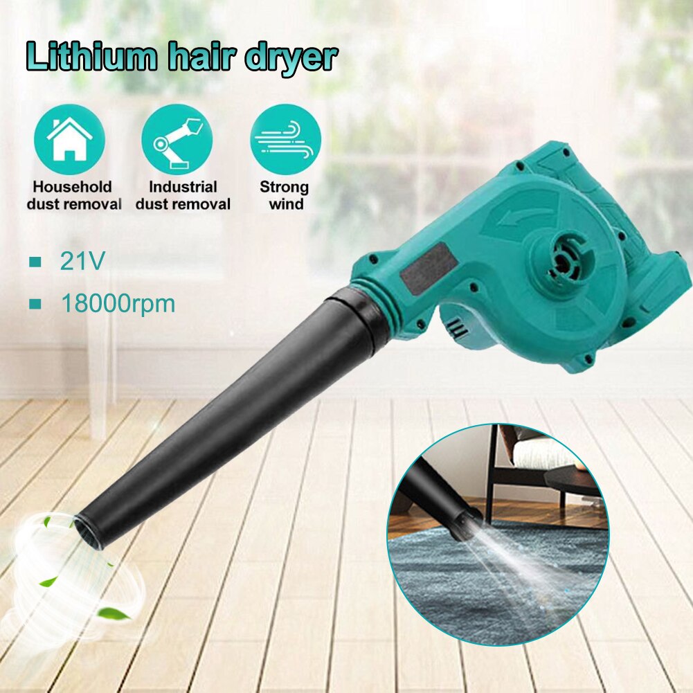 Industry Electric Air Blower Cordless Snow Blower Collector Dust Leaf Blowing Sweeper Garden Tools For Clearing Dust, Leaf