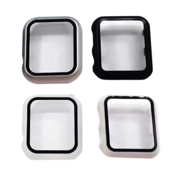 Case Cover for Apple Watch Bracelet Tempered Glass for IWatch for Apple Watch 4/5/6: 44mm