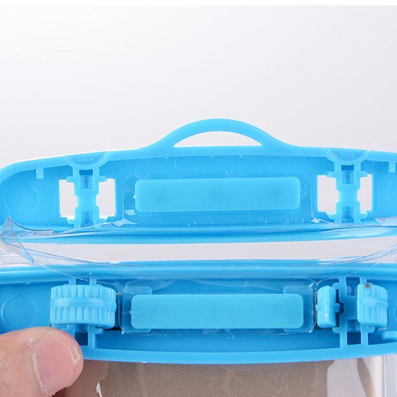 19 x 10.5cm universal lysende vandtæt pose undervands gennemsigtig mobiltelefon tørpose bærbar telefon taske med nakkestrop