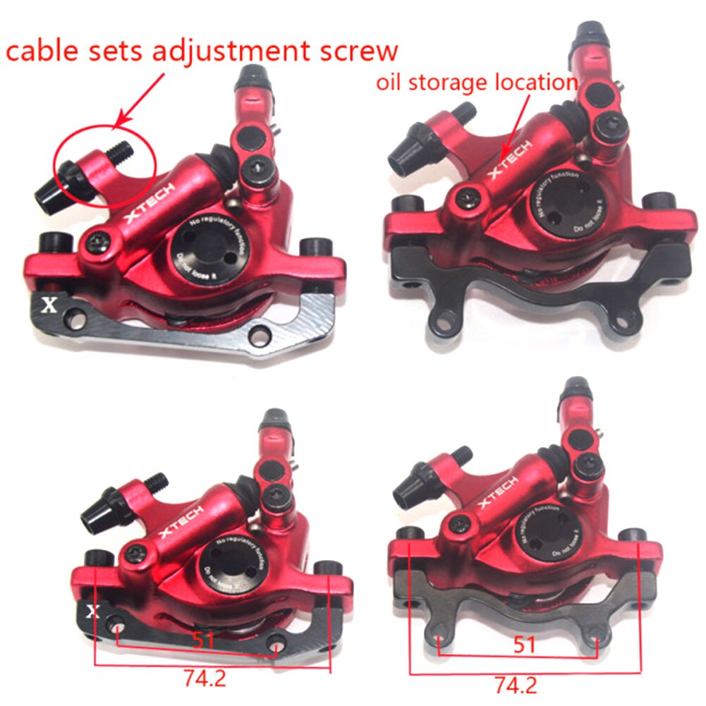 Mountain Bike Disc Brakes Line Pulling Hydraulic Disc Brake Calipers Front &amp; Rear Mountain Bike Disc Brake E-Bike Disc Brake