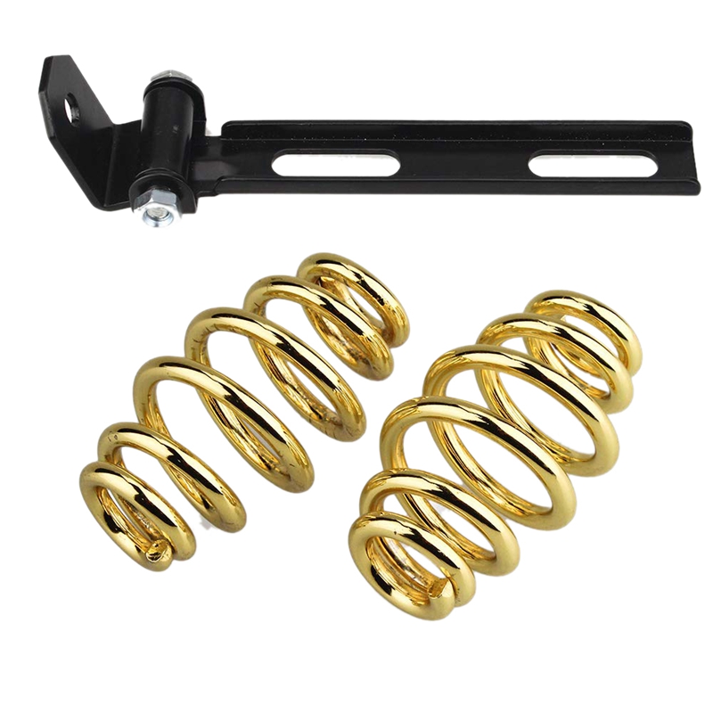 Support de siège de selle avec ressort de baril de 3 pouces pour harley-davidson Dyna Fatboy Sportster Softail Xl1200 Xl883 Bobber Chopper: Default Title