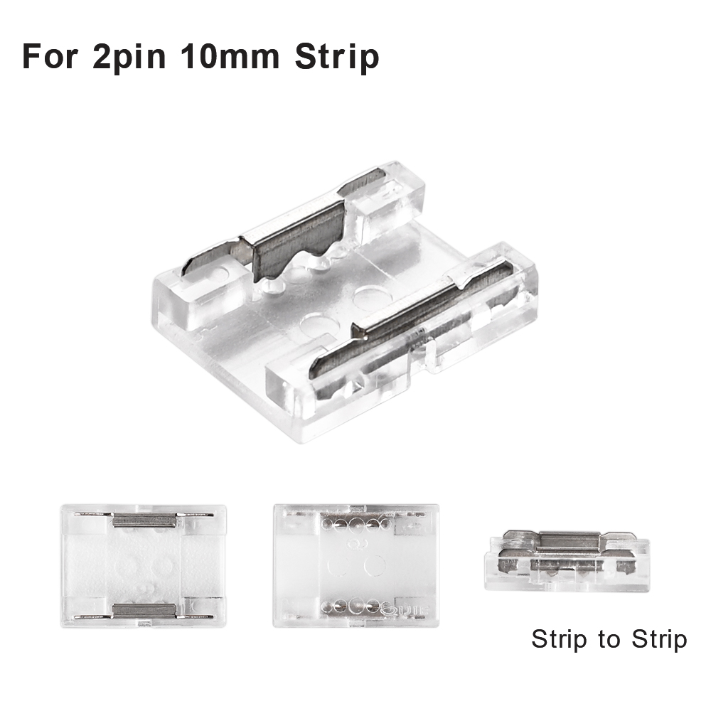5pcs Solderless LED Connector Transparent for 2pin 3pin 4pin 5pin 6pin FOB COB DIM RGBW RGB CCT SMD LED Strip: MULTI