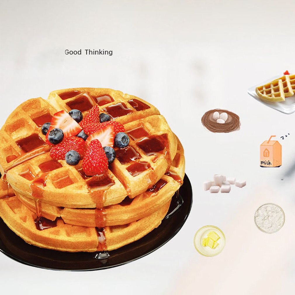 3-minute Waffle Maker Breakfast Bread Maker Sandwich Maker Adjustable Temperature Control Electric Baking Pan Waffle Machine