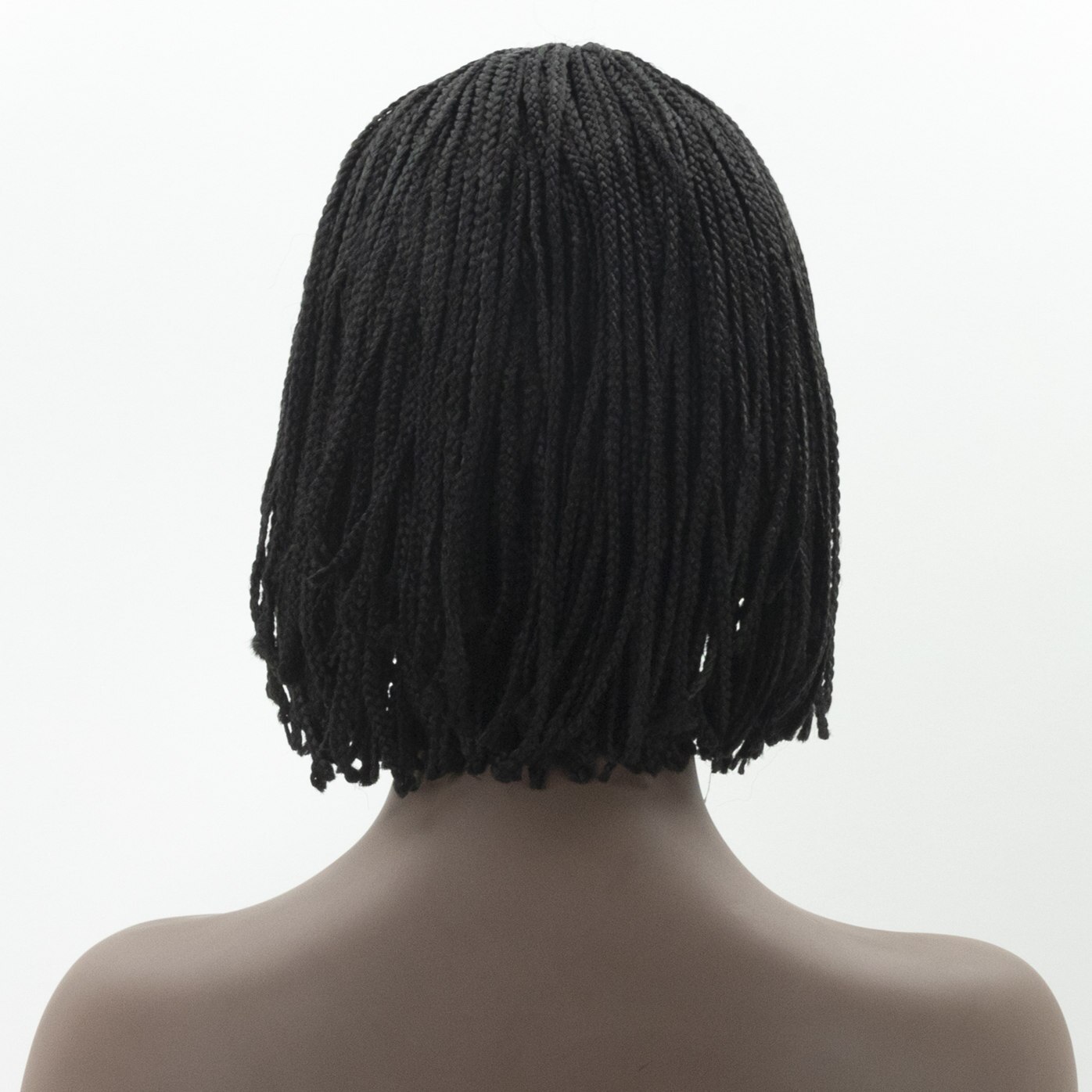 GURUILAGU Short Braided Box Braids Wigs For Black Women Synthetic Hair Headband Wig Women Braided Wigs African Natural Bob Wig