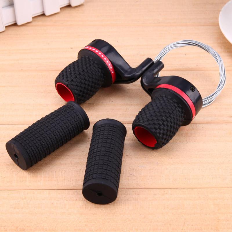 1 Pair Cycling Bike Twist Grip Gear Shifters Speed Conjoined DIP Derailleur Brake Shift Bike Dual-Control Lever