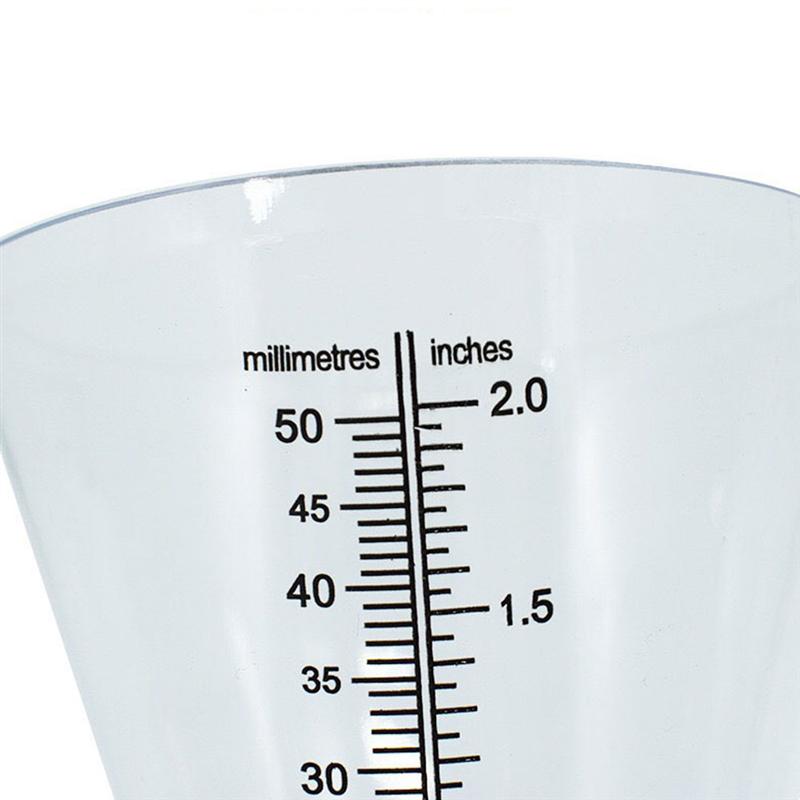 1 pc plug calibre de chuva copo medição transparente pluviosidade medidor precipitação útil para jardim gramado ao ar livre agricultura