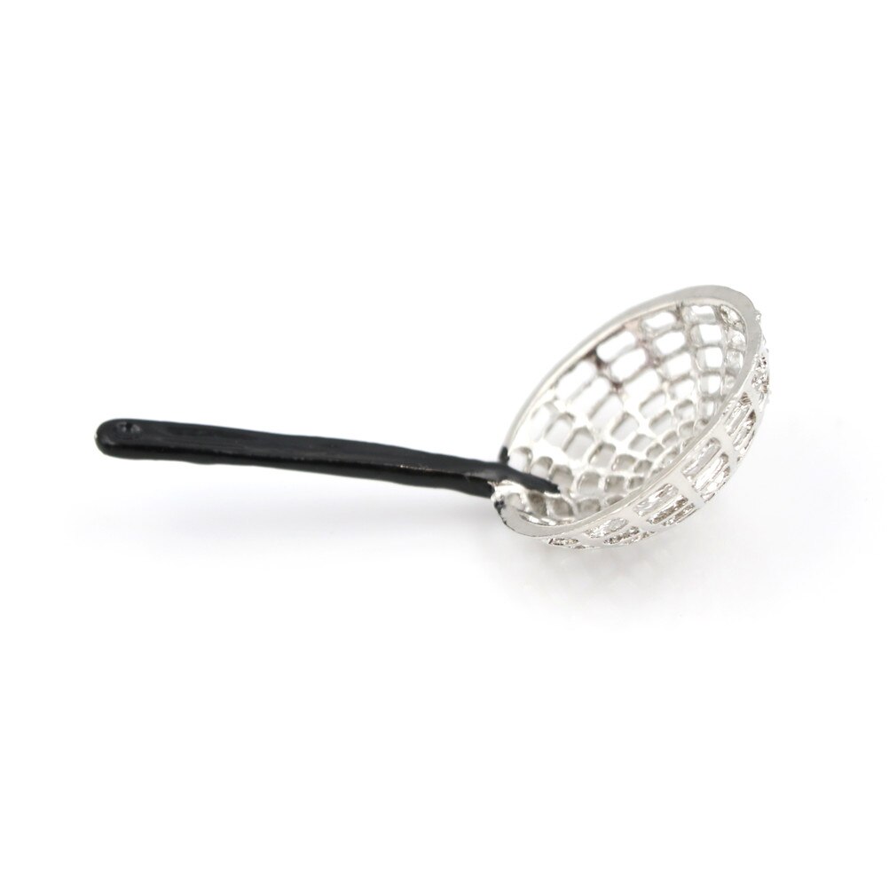 Kitchen 1:12 Length 5cm Micro Metal Colander Doll house MiniatureKitchen Decor Simulation Toy