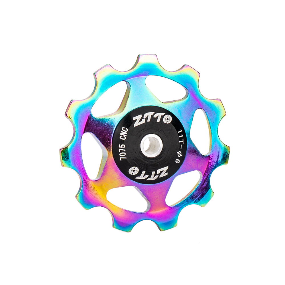 11T Lager MTB Fiets Achter Gids Wiel Racefiets Jockey Achterderailleur Katrol Roller Sram Reparatieset: WHITE