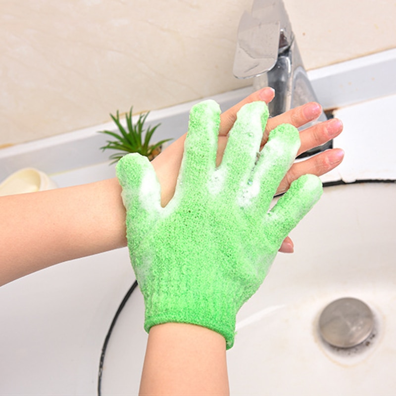 Skridsikker krop svamp bad massage af brusebad badekar skrubbe handsker brusebad eksfolierende bad handsker brusebad skrubber 8 a 1130