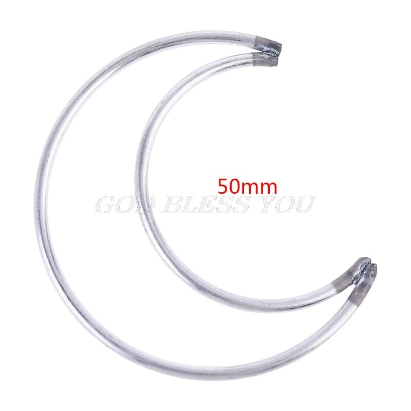 Metal Dream Catcher Moon Hoop for DIY Handmade Dreamcatcher Macrame Material Accessories Crafts: 50mm