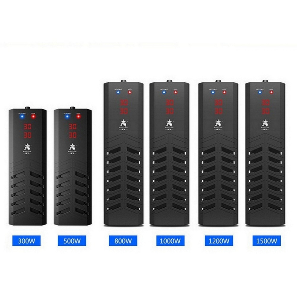 Aquarium Heater 300W 500W 800W 1000W 1200W 1500W Aquarium Heater Reef Fish Tank Dompelpompen verwarming Rod Voor Aquarium