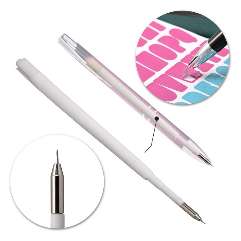10 Pcs Fine Point Pin Pen Refills Spare Refill for Weeding Pens, Replace Refill Needle Pin Craft Vinyl Tools