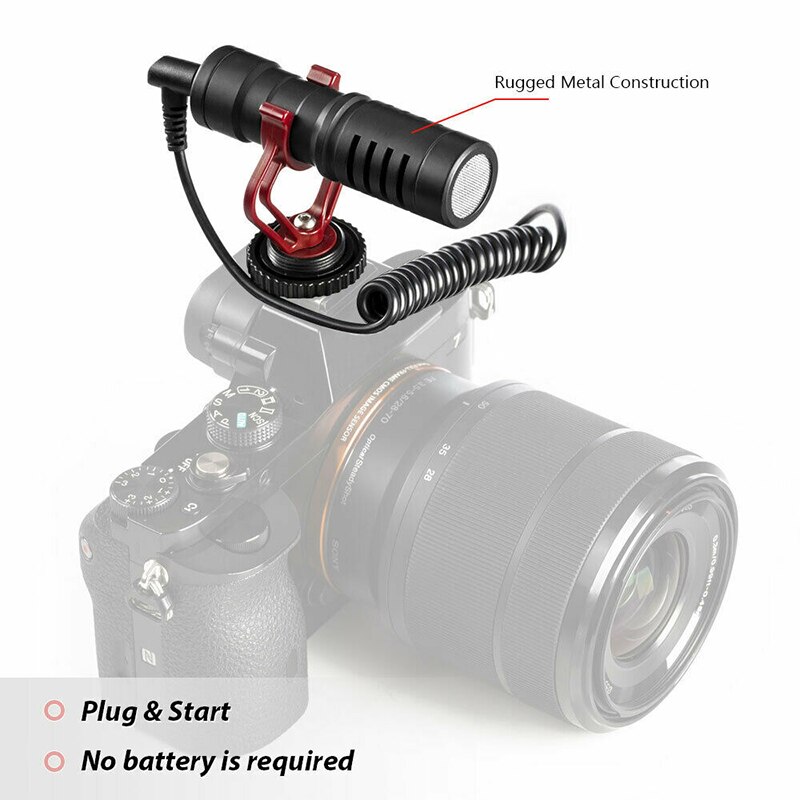 Professionele BY-MM1 3.5Mm Microfoon Pocket Video Mic Met Een Shockproof Mount Geschikt Voor Dslr Camera Recorders Samsung Telefoon