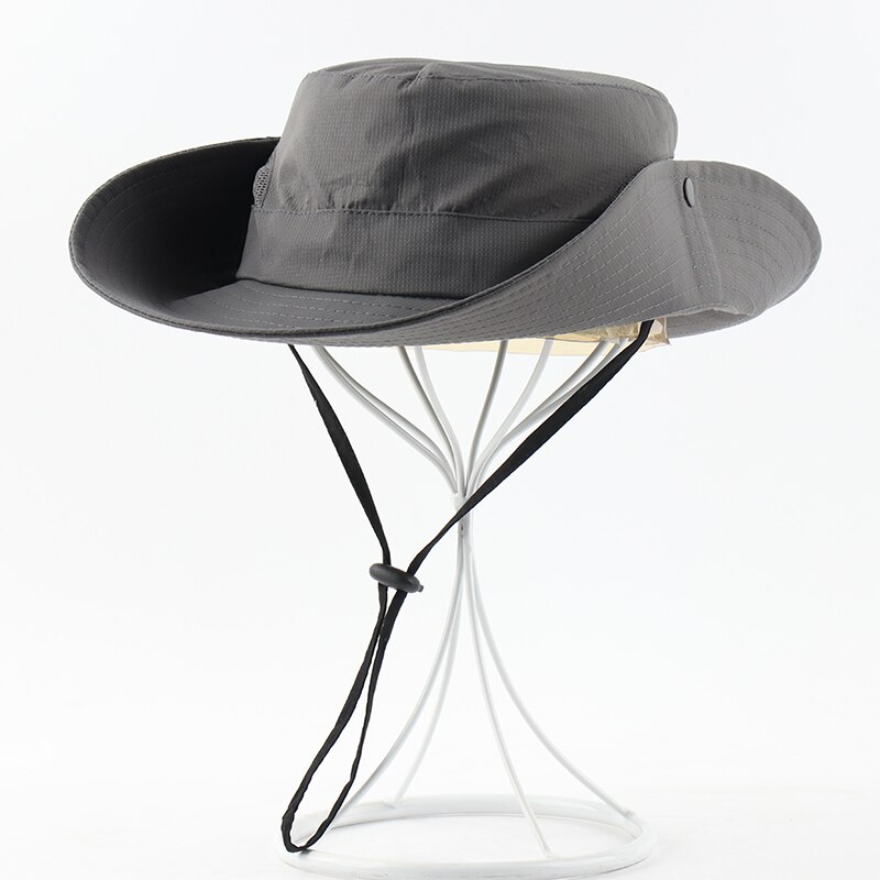 Sombrero de sol CAMOLAND Safari para mujer, protección UV, sombrero con forma de cubo para mujer, gorros de cola de caballo, sombreros de playa para senderismo transpirables al aire libre