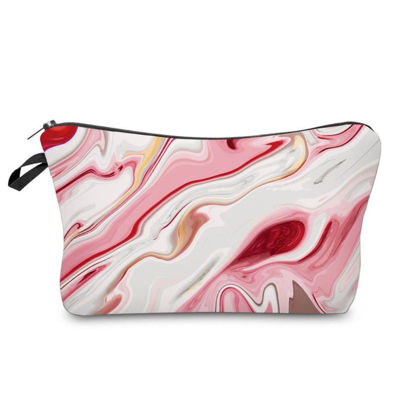 Multifunctional Cosmetic Bag Makeup Case Pouch Toiletry Travel Zip Wash Organize Makeup bag: D