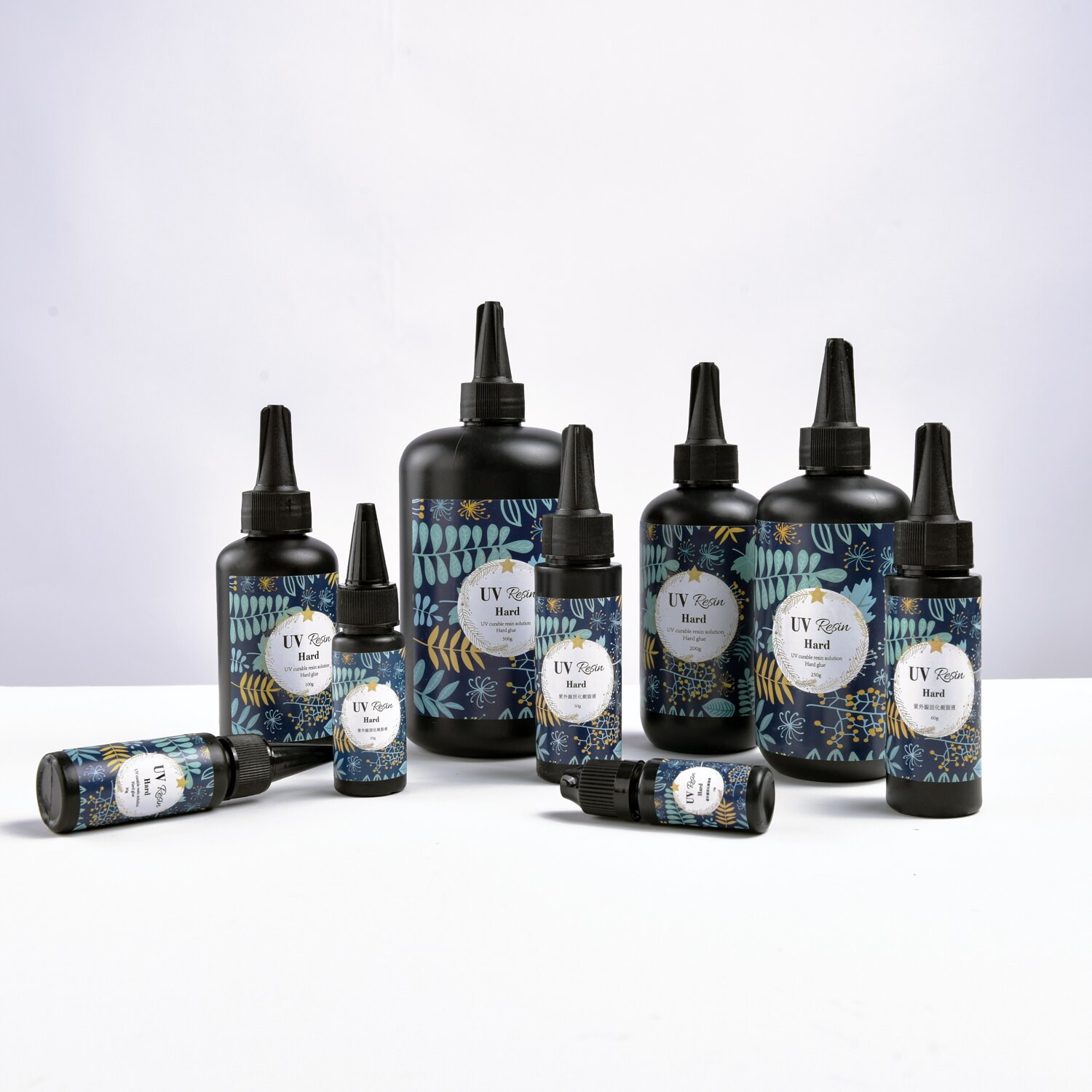 Hard UV Resin Glue Crystal Clear Ultraviolet Curing Epoxy Resin UV Glue Solar Cure Sunlight Activated DIY Jewelry Making Tools