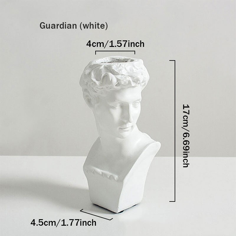 Venus Model Flowerpot Desktop Simulation Flower Arrangement Container Resin Model Handmade Artist Home Decoration: A