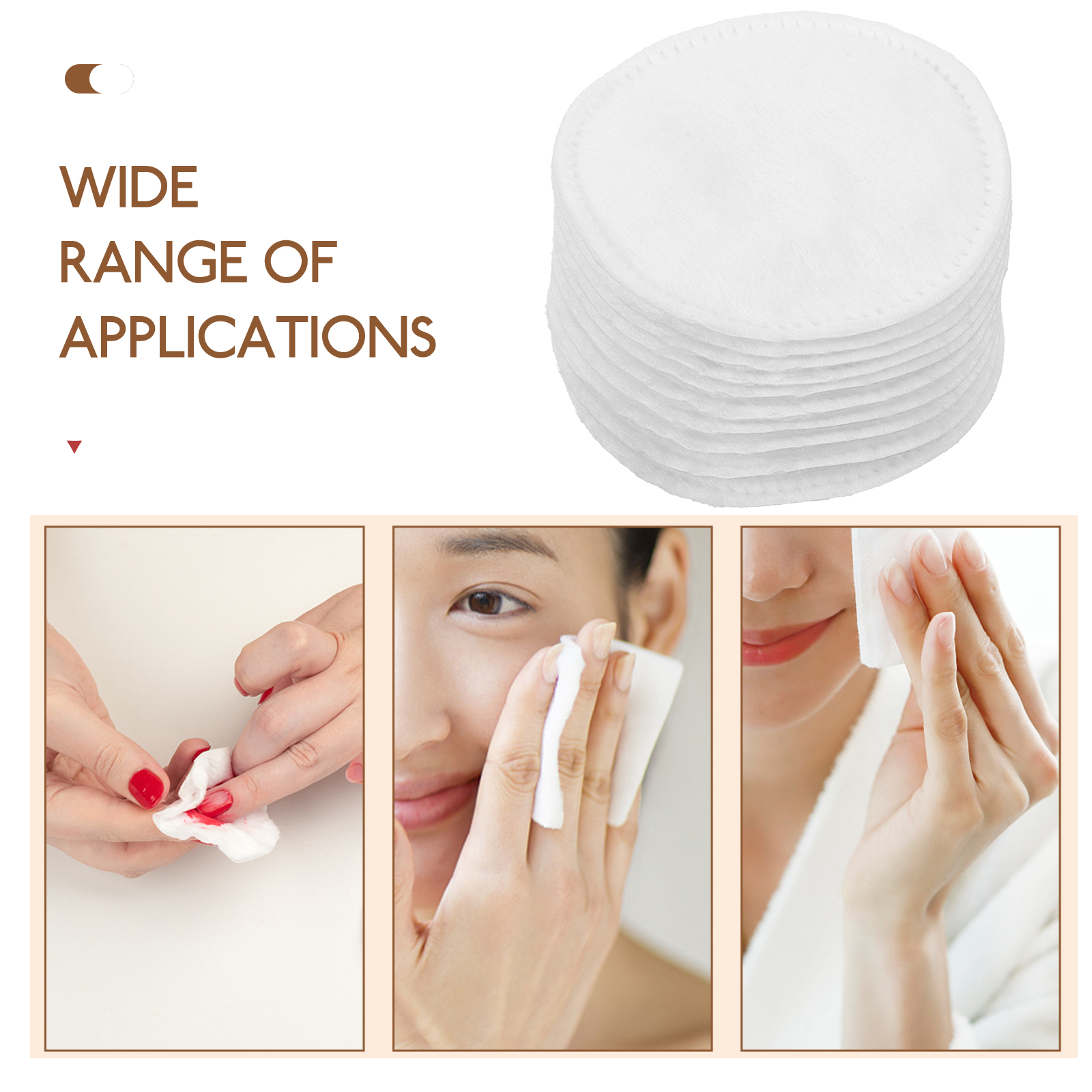 200 stuks wattenschijfje pads wol ovale reinigingsdoekjes gezichtsreiniging make-up remover eenvoudig gezichtsmasker zak