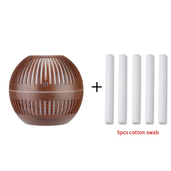 Mini Wood Aromatherapy Diffuser Ultrasonic Nano Spray Air Humidifier Aroma Essential Oil Diffuser Cool Mist Maker: D 5 filter