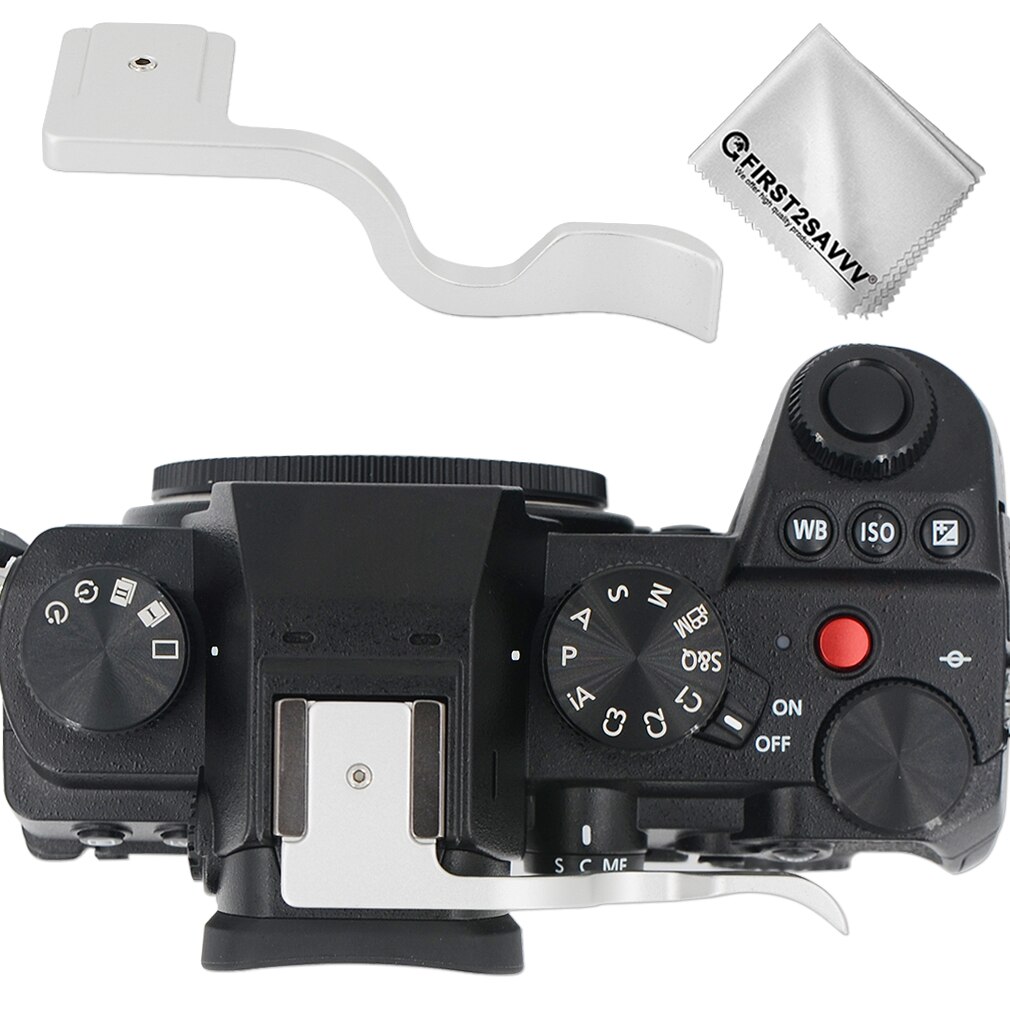 Metal Thumbs Up Grip, Thumbs Up Grip Hand Grip for Micro DSLR Camera Panasonic LUMIX S5: silvery