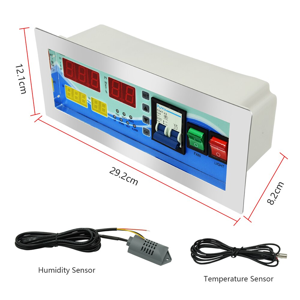 Thermostat complètement automatique de XM-18D de contrôleur d'incubateur d'oeufs avec des capteurs d'humidité de la température à vendre