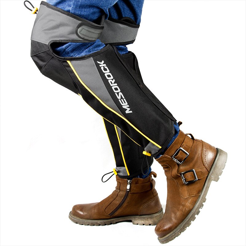 Genouillères de moto chaudes d&#39;hiver, jambières coupe-vent, épais, Plus velours, protection Anti-chute intégrée