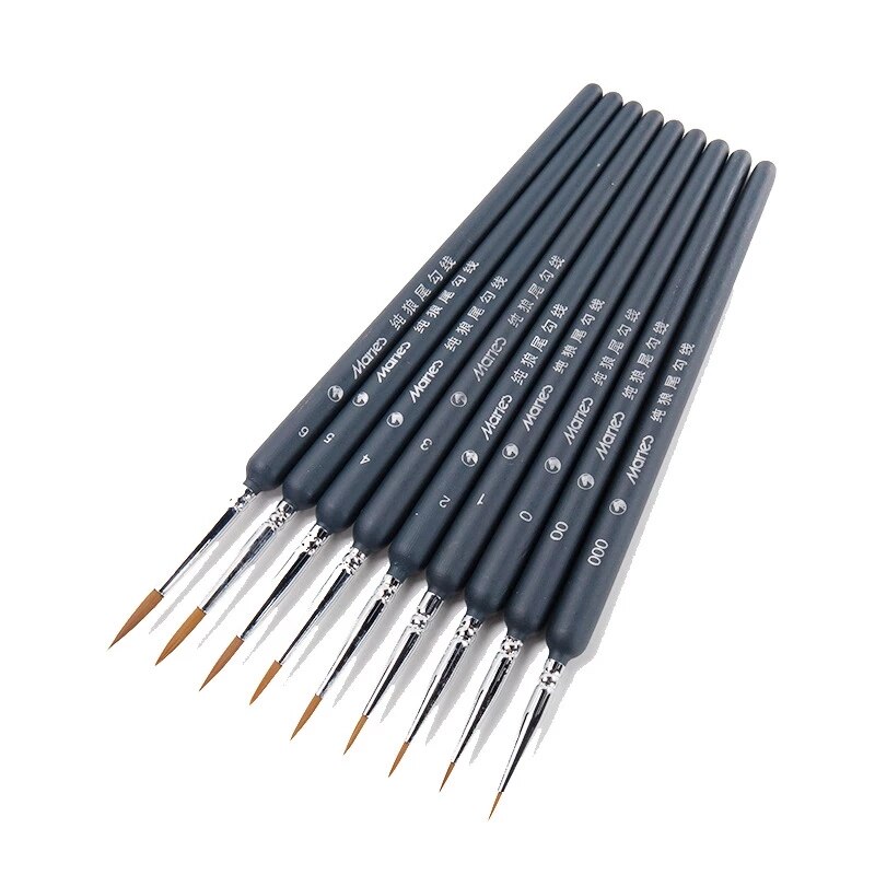 Componeren Nylon Haar Houten Handvat Aquarel Penseel Pen Set Voor Leren Diy Olie Acryl Schilderen Art Penselen Levert