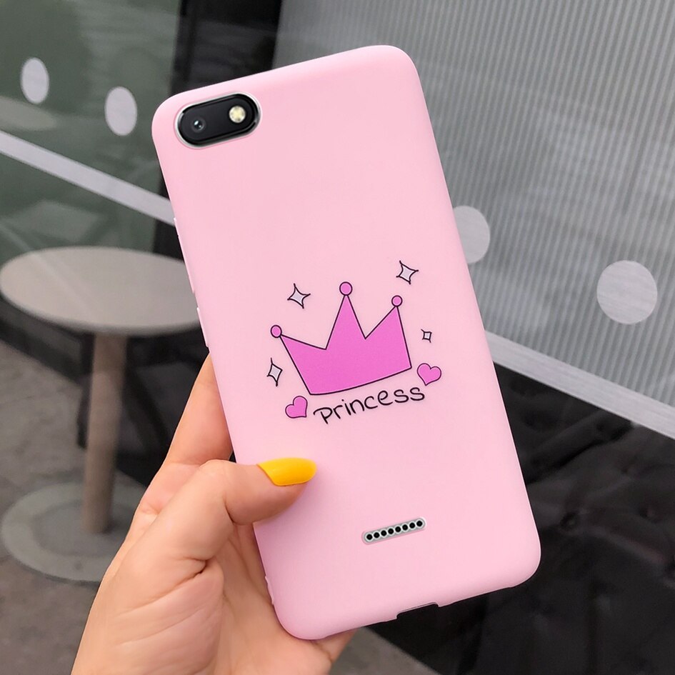 Voor Xiaomi Redmi 6A Case Cover Zachte Siliconen Kat Cactus Liefde Hart Brief Telefoon Cover Case Voor Xiomi Redmi 6A 6 EEN A6 Telefoon Funda: Ivoor