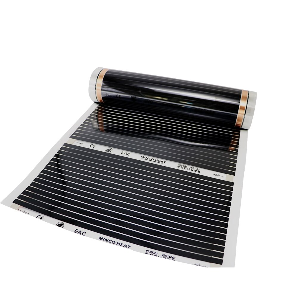 MINCO WÄRME Infrarot Heizung Film 50cm Breite 140W/m2 Boden Heizung Film Südkorea Fußbodenheizung Warme Matte 0,75-3,75 m2 Heizung Film