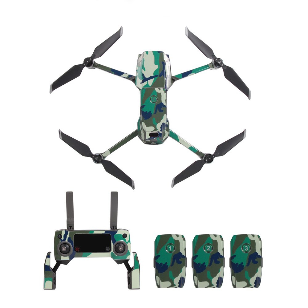 Optional Cool PVC Stickers Carbon Skin Decal for DJI Mavic 2 Pro/Mavic 2 Zoom Drone Body Remote Control and 3 Batteries Skins