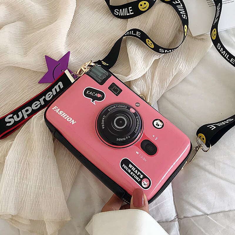 Xia Instagram Super Handtas Vrouw Koreaanse Stijl Persoonlijkheid Veelzijdige Een-Schouder Cross-Body camera Tas
