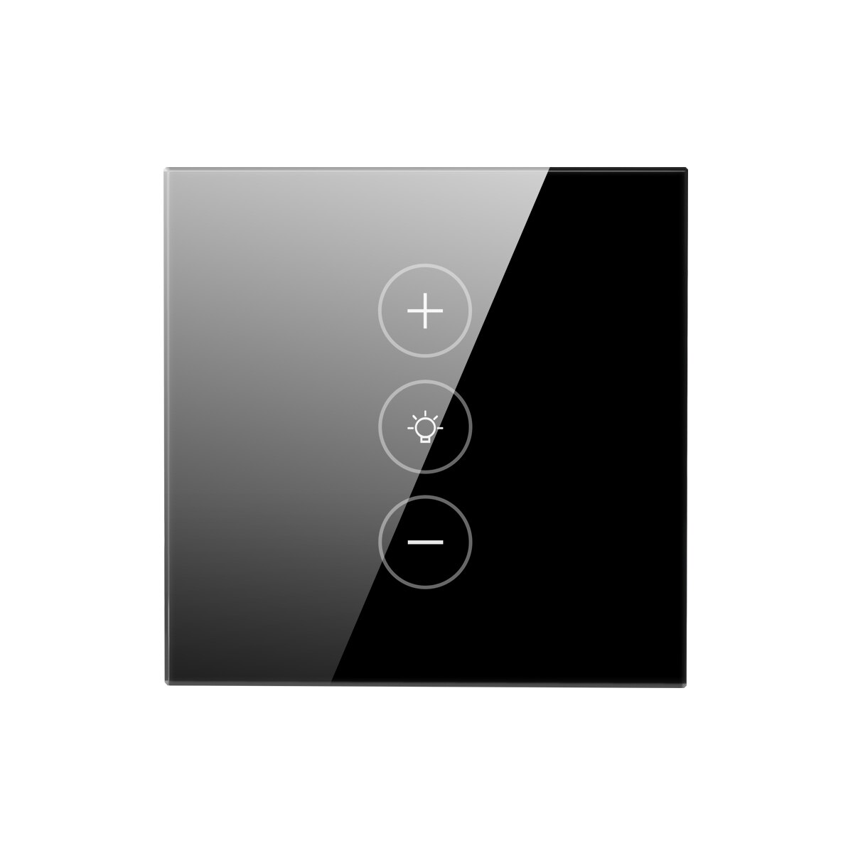 Tuya Smart Life LED Touch Panel Switch 110V/220V WIFI Dimmable Wall light Switch Voice Control Work with Alexa Google Home: Black EU Standard