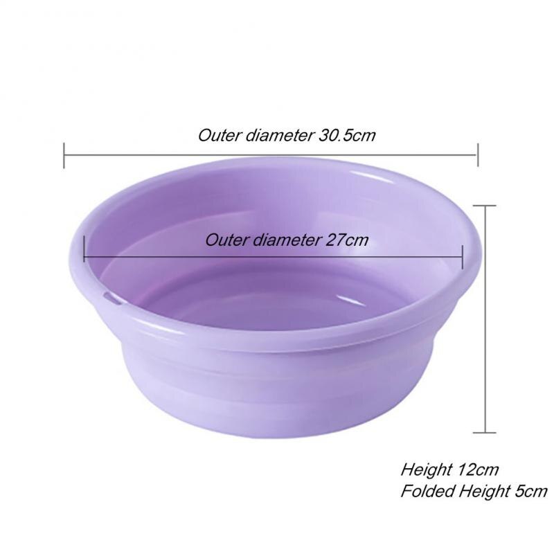 Home Foldable Plastic Basin Portable Student Dormitory Wash Basin Thickened Portable Basin Fishing Car Wash Cleaning Supplies