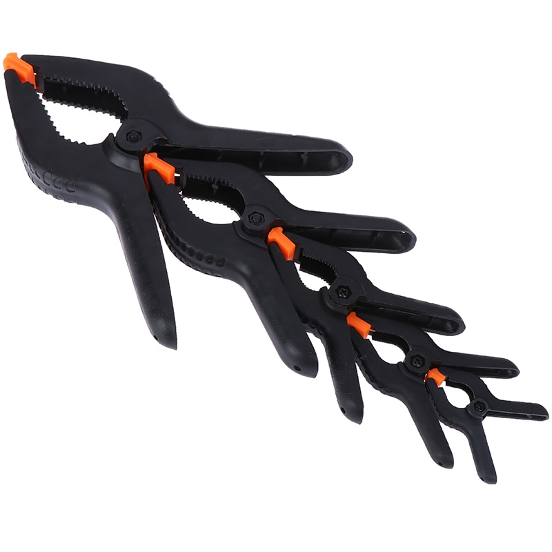 HELTC 1PCS DIY 2/3/4/6/9inch Plastic Spring Clamps Nylon Clamps For Woodworking Spring Clip Photo Studio Background Tools