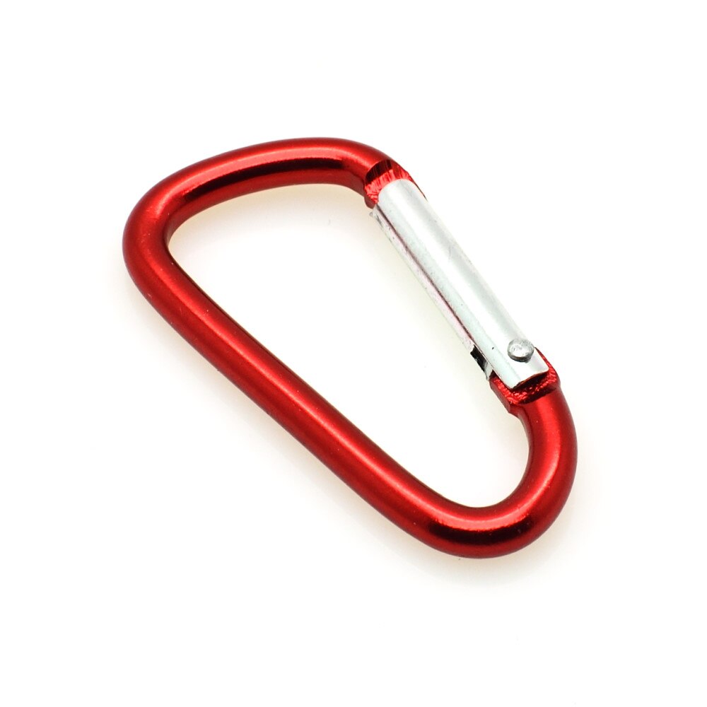 5 stks Aluminium Karabijnhaak Karabijnhaak Sleutelhanger Voor Paracord Outdoor Activiteiten Wandelen Camping 8 Kleuren: Red