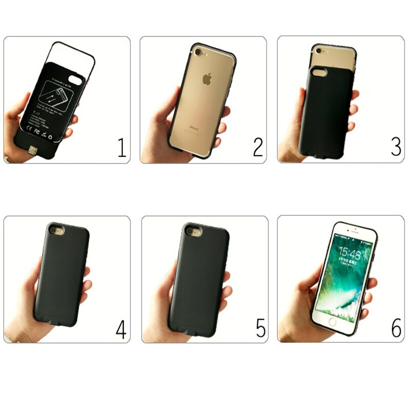4000 mah apple iphone 6 plus 6s plus 7 8 plus akkulaturikotelo 5.5 tuuman varmuuskopiointi smart power bank akkukotelo