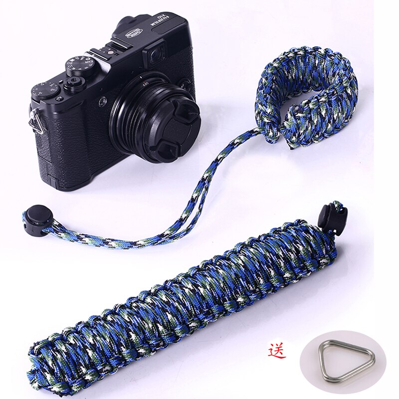 Cámara correa de mano para Canon EOS R5 R6 RP 5DII 5D3 5DIV 6DII 80D 90D 770D 800D 250D SL3 SL2 agarre Paracord trenzado pulsera