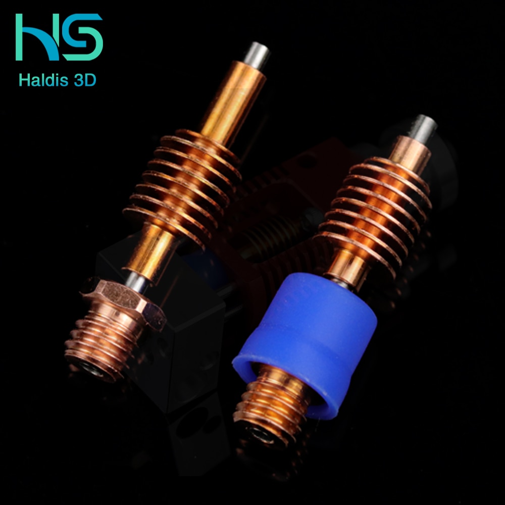Haldis 3D Red Lizard Aluminum and Copper End V1 Universal Standard Flow High Flow Pipe 3D Printer Accessories