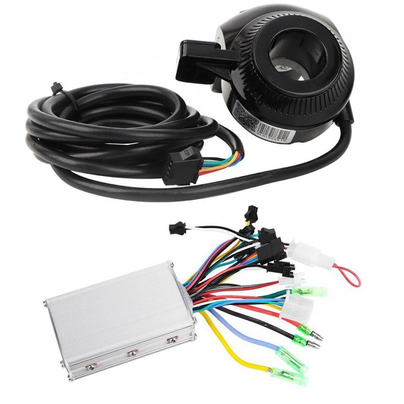 Novel-48V 350W Motor sin escobillas controlador Panel de pantalla LCD pulgar acelerador bicicleta eléctrica Scooter Brushless controlador Kit