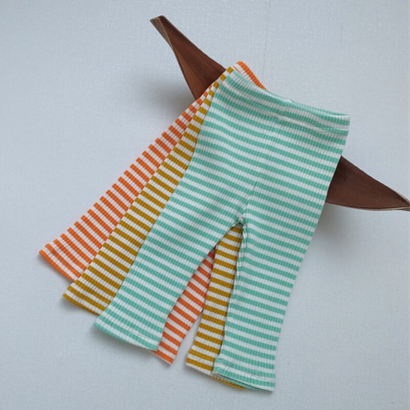 Pasiaste spodnie jednokolorowe dziecięce ubrania dla dzieci maluch chłopcy dziewczęce ubrania dorywczo spodnie dla dzieci najniższe spodnie prążkowane elastyczne