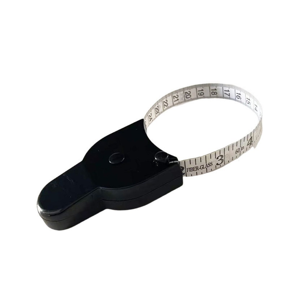 Precisie draagbare taille meetliniaal Telescopisch Y-vormig meetlint Huishoudelijk meetlint met drie omtrek: Black