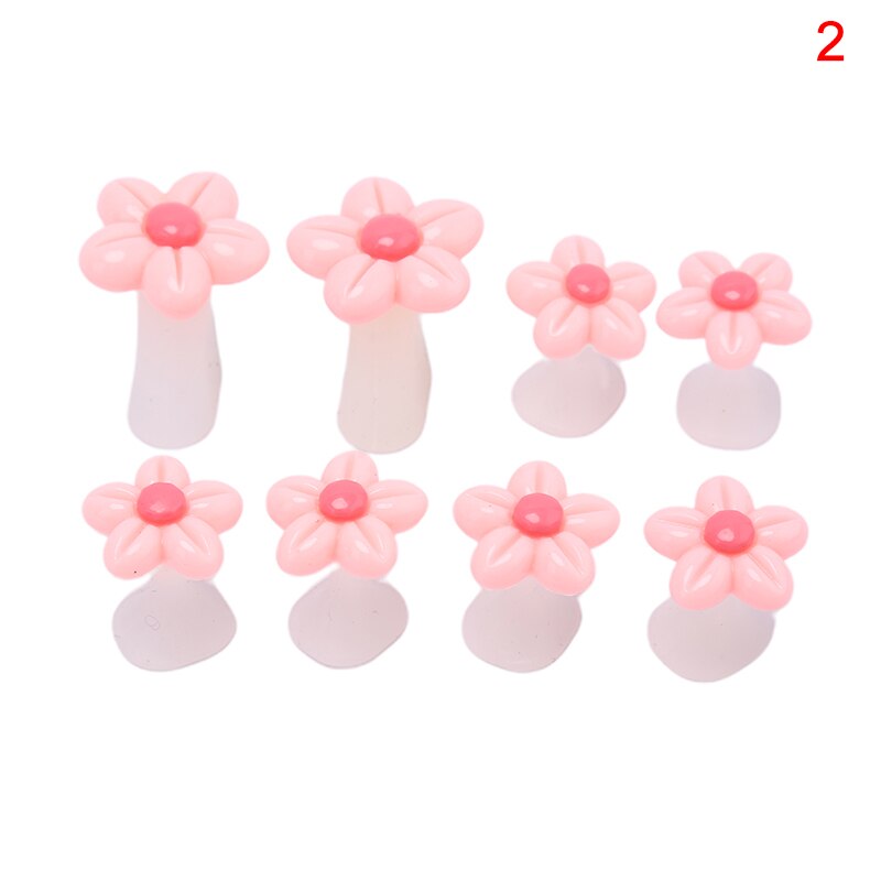 8 pièces/ensemble fleur goutte d'eau perle séparateurs d'orteils Silicone orteils diviseur manucure pédicure pieds entretoises pédicure bricolage Nail Art outil