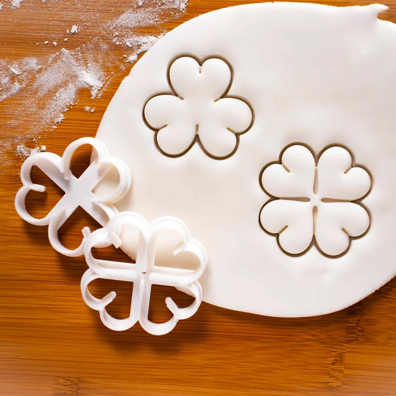 Vier Klavers Cookie Cutter Lucky Bakvorm Voor St. Patrick &#39;S Day Cookie Run Mold Fondant Bakken Tool Keuken accessoires