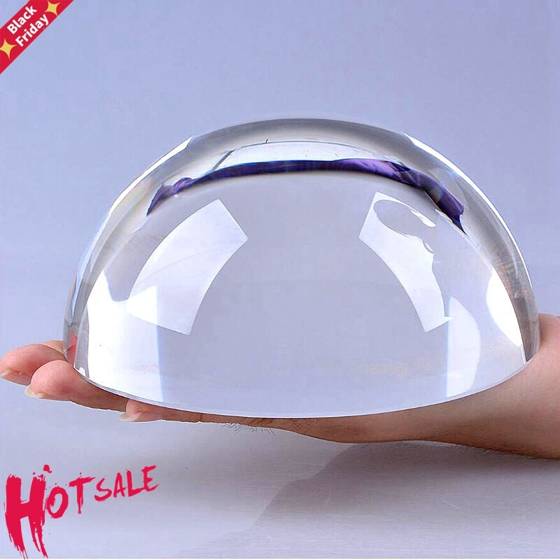 Kryształowa półkula szklana półkula przycisk robić papieru kula kula kopuła lupy pół ozdoby robić wystroju domu figurki prezenty miniaturowe