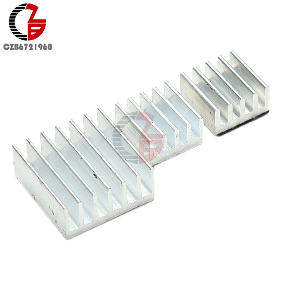 10Sets 3 Stks/set Aluminium Heatsink Koellichaam Verwarming Dissipatie Koeler Radiator Lijm Kit Voor Raspberry Pi Koeling