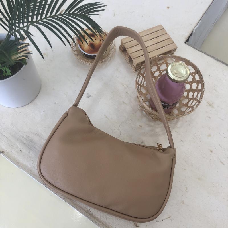 Ais 19 vroege herfst stijl tas dames vintage oksel tas draag-stijl hobo dumplings tas mini tas: Abrikoos