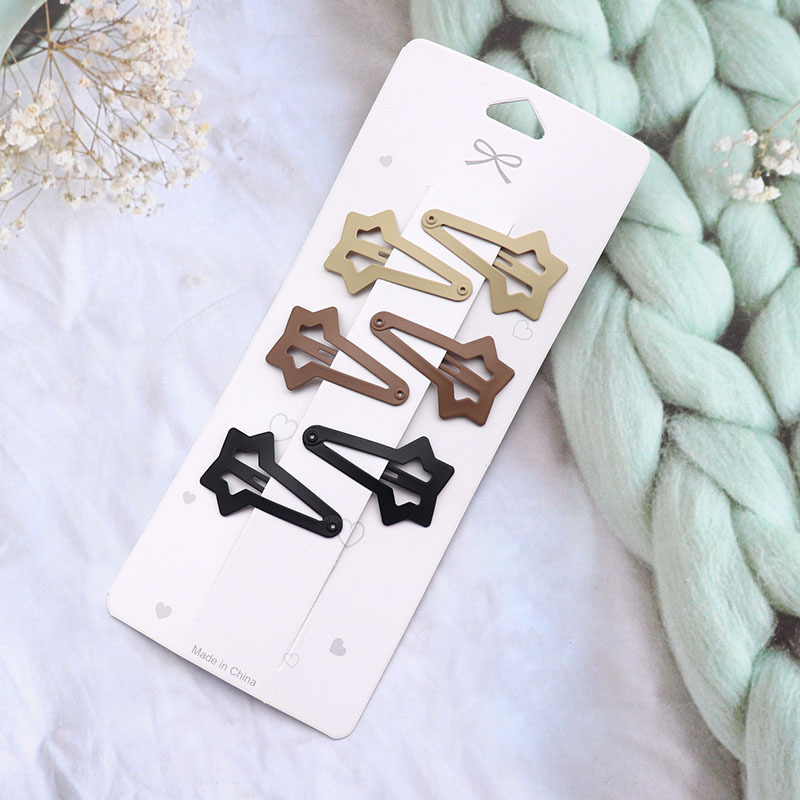 Accesorios de pinza para el cabello para mujer Pinzas Para El Cabello Pince Cheveux para niñas Pelo coreano lindo lado marrón Mujer Pins: Blanco